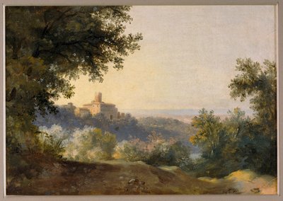 Pohled na Nemi - pohled na Nemi ... od Pierre Henri de Valenciennes