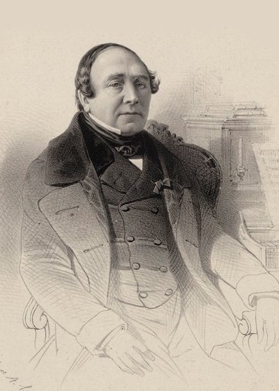 Portrét operního pěvce Louise Antoine Eléonore Ponchard 1787-1866, 1850. od Pierre Hippolyte Aumont