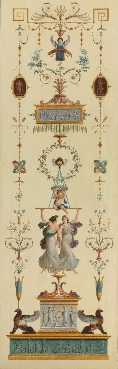 Dekorativní panel od Pierre II Rousseau