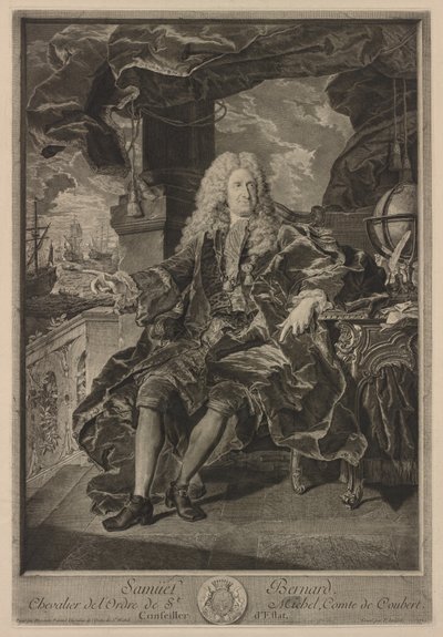 Samuel Bernard. od Pierre Imbert Drevet