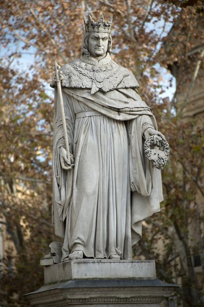 Socha krále Reného od Pierre Jean David dAngers