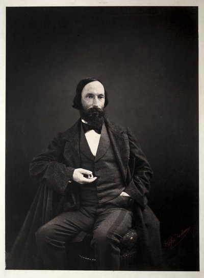 Auguste Vacquerie, c. 1860. od Pierre Jean Delbarre