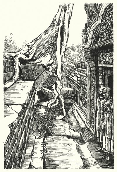 Ve druhém patře, Baphuon (rytina) od Pierre Jeannerat de Beerski