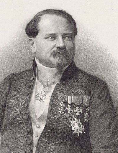 Portrét skladatele Jean-Georges Kastner 1810-1867, 1866. od Pierre Lanith Petit