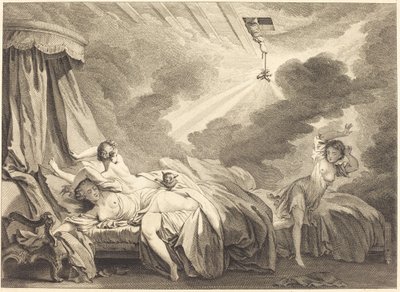 Ohňostroje od Pierre Laurent Auvray after Jean Honoré Fragonard