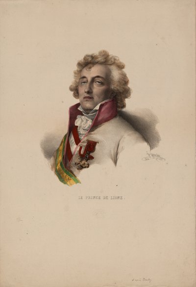Portrét Charlese-Josepha, prince de Ligne 1735-1814, 1825 od Pierre Louis Henri Grevedon