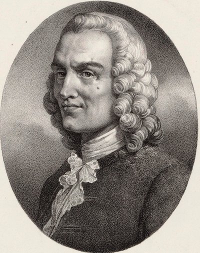 Portrét skladatele Jean-Philippe Rameau 1683-1764. od Pierre Louis Henri Grevedon