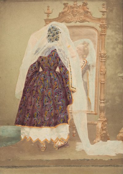 [Hraběnka ve zlatých Piqueových šatech jako Judith], 60. léta 19. století. od Pierre Louis Pierson