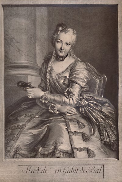 Madame de Pompadour, milenka francouzského krále Ludvíka XV., 18. století 1894 od Pierre Louis de Surugue