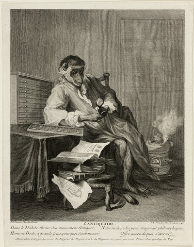 Antikvariát opice od Pierre Louis de Surugue