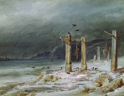 Šibenice od Pierre Luc Charles Ciceri