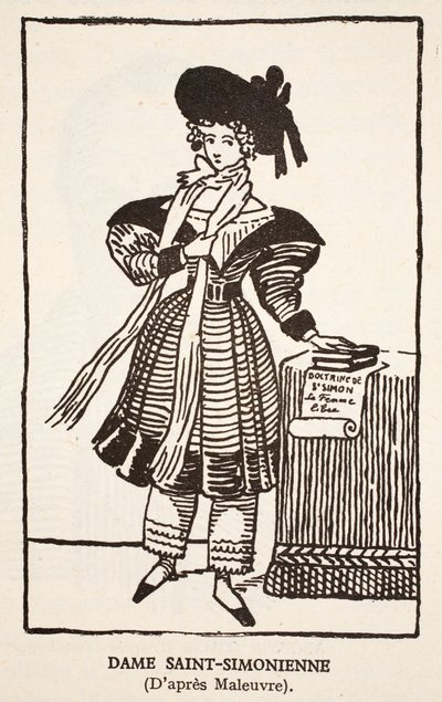 Lady Saint-Simonienne od Pierre Maleuvre