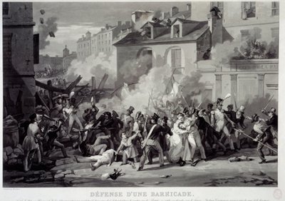Obrana barikády během červencové revoluce (29 od Pierre Martinet