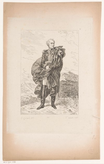 Portrét generála Maximiliena Sébastiena Foye Sbírka historických portrétů barona Gérarda (název série) Sbírka Historiques Portraits de Mr. le Baron Gerard (název série) od Pierre Michel Adam