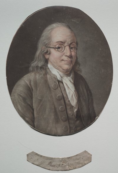Benjamin Franklin od Pierre Michel Alix