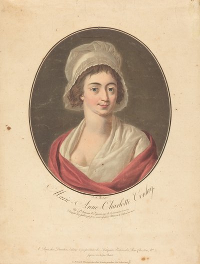 Charlotte Cordayová. od Pierre Michel Alix