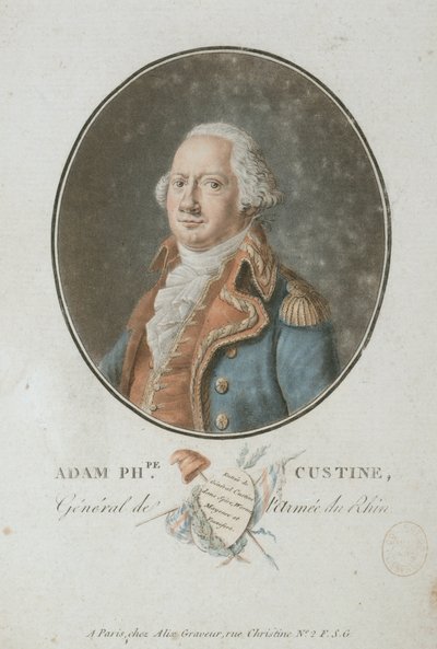 Hrabě Adam Philippe de Custine 1740-1793, 1793. od Pierre Michel Alix