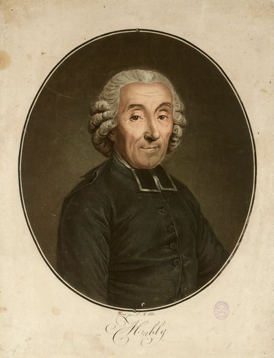 Portrét Gabriela Bonnota de Mably 1709-1785, c. 1790. od Pierre Michel Alix