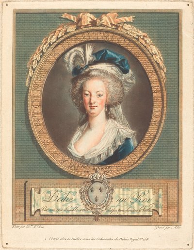 Královna Marie-Antoinetta, c. 1789. od Pierre Michel Alix