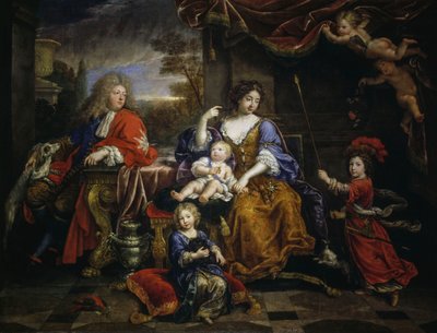 Francouzský velkovévoda a jeho rodina od Pierre Mignard