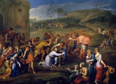 "Jesus sur le chemin du calvaire" (Nesení kříže) Obraz Pierre Mignard (1612-1695) 1687 Paříž, Musee du Louvre od Pierre Mignard