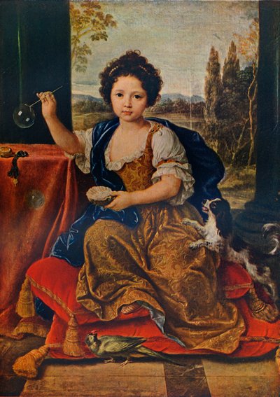 Louise Marie Anne de Bourbon, 1674-1681, nemanželská dcera Ludvíka XIV., c1680, 1911 od Pierre Mignard