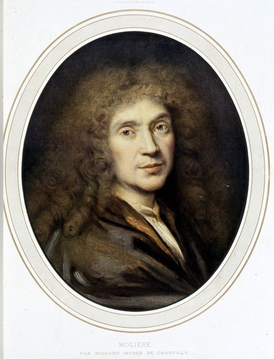 Molière od Mignarda - Chantilly Museum od Pierre Mignard