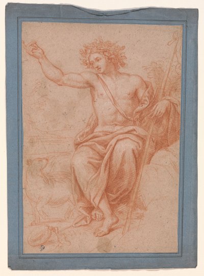 Studie von Apollo oder Johannes dem Täufer od Pierre Mignard
