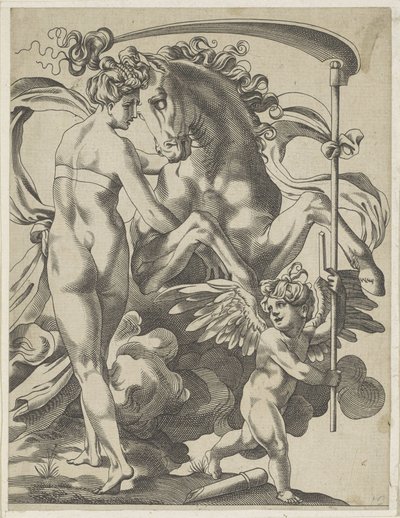 Saturn a nymfa Philyra od Pierre Milan