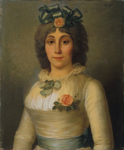 Portrét Anne-Josèphe Théroigne de Méricourt 1762-1817, 1793. od Pierre Nicolas Selles