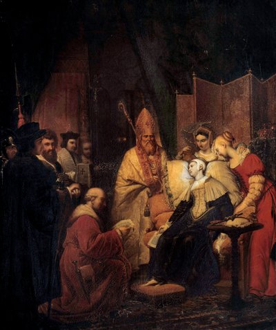 Anne de Boleyn (Anna nebo Ann Bolin a Anne Bullen od Pierre Nolasque Bergeret