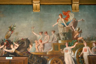 Freska "" Triumph of the Republique "" od Pierre Paul Lêon Glaize