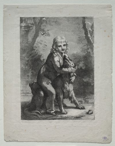 Chlapec se psem od Pierre Paul Prud