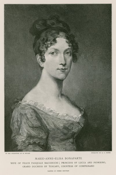 Elisa Bonaparte od Pierre Paul Prudhon