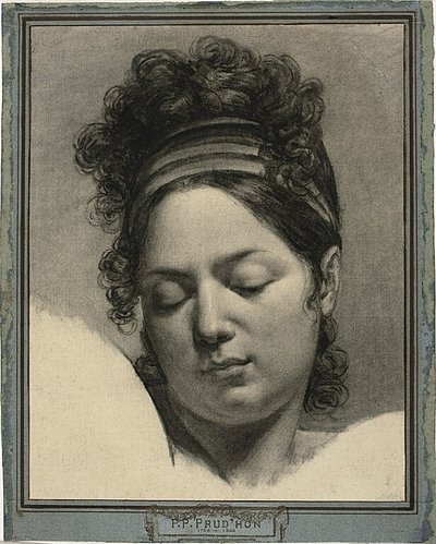 Hlava ženy od Pierre Paul Prud