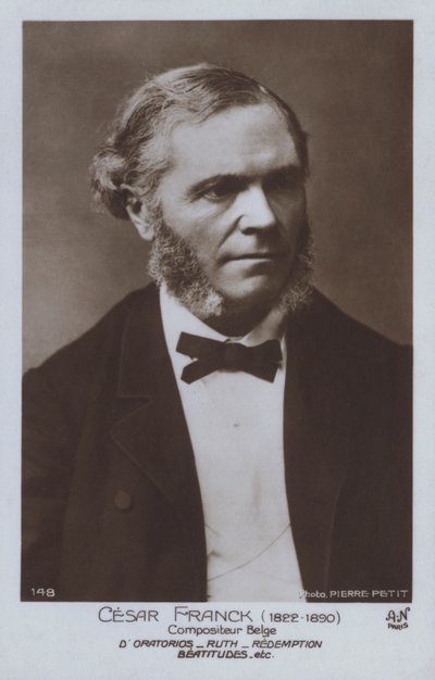 Cesar Franck , belgický skladatel a pianista (č/b foto) od Pierre Petit