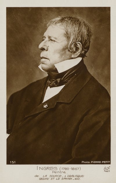 Jean Auguste Dominique Ingres , francouzský malíř od Pierre Petit