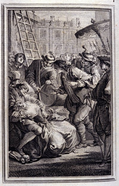 Belphegor - v “”Příběhy a povídky ve verších”” od Jean La Fontaine. 1776. Ilustrace P. P. Choffard. od Pierre Philippe Choffard