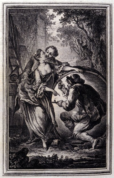 Cuvier - ve "Veršovaných povídkách a příbězích" Jeana La Fontaina. 1776. Ilustrace P.P. Choffard. od Pierre Philippe Choffard