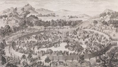 Porážka náčelníka Uš-Turfana a jeho města, 1774. od Pierre Philippe Choffard