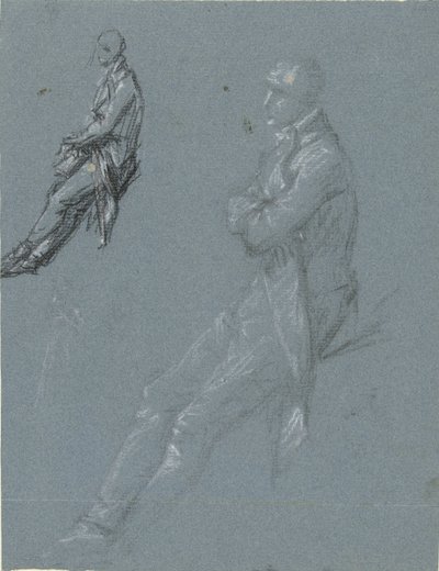 Dvě studie Rutgera Jana Schimmelpennincka a skica jeho manželky od Pierre Prud