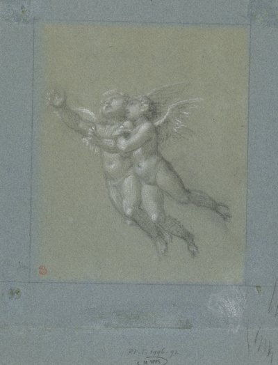 Dva létající putti od Pierre Prud