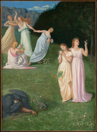 Smrt a dívky od Pierre Puvis de Chavannes