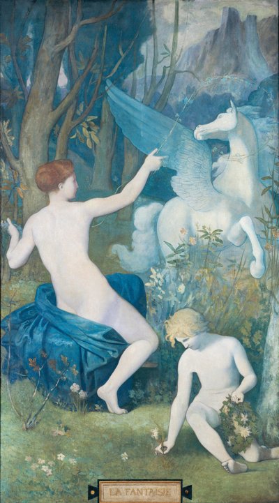Fantasy Puvis de Chavannes, Pierre Cecil (1824-1898) od Pierre Puvis de Chavannes