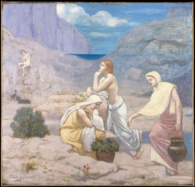 Ovčákova píseň od Pierre Puvis de Chavannes