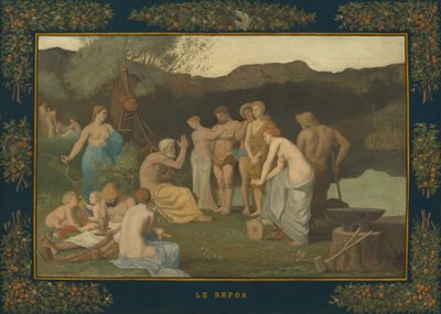 Odpočinek, c. 1863. od Pierre Puvis de Chavannes