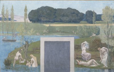 Skica pro Hôtel de Ville de Paris: léto od Pierre Puvis de Chavannes