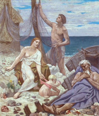 Rybářova rodina od Pierre Puvis de Chavannes