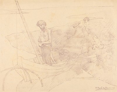 Chudák rybář od Pierre Puvis de Chavannes