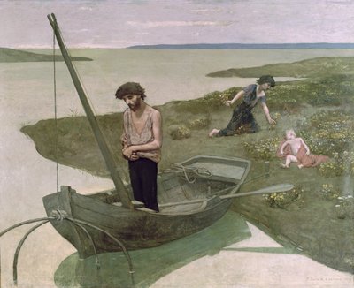 Chudák rybář od Pierre Puvis de Chavannes